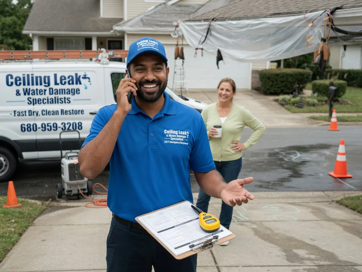 Ceiling Leak Cleanup Heavener, OK FAQs